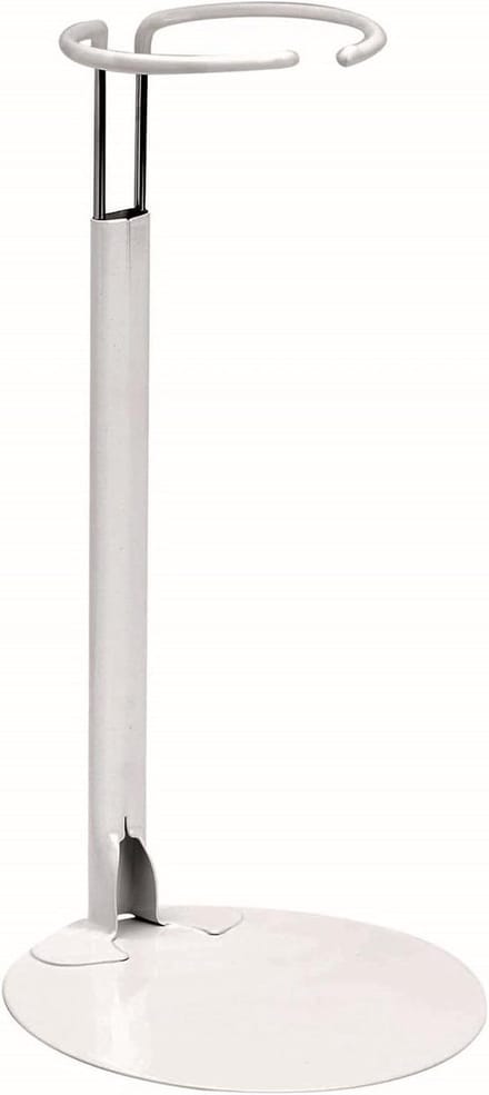 Poppenstandaard - Displayhouder - Poppen presenteren - In hoogte verstelbaar - 113 x 113 x 182 cm - Wit