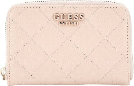 GUESS Portemonnee Laurel SLG Medium Zip Around Wallet Sand Roze