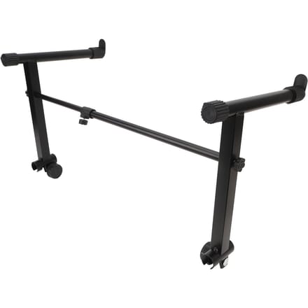 Toetsenbordstandaard Verlengadapter L-vormig Elektronisch Piano Toetsenbordrek 2-laags Verhoger 42?75 cm breedte black