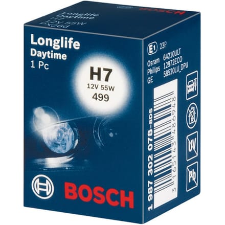 Lamp Halogeen BOSCH H7 Longlife Daytime 12V, 55W