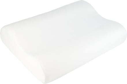 Mistral Home - HOOFDKUSSEN - ergonomisch pu foam - 38 x 52 cm - effen kleur - wit