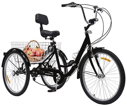 24 inch driewieler met 7 versnellingen en opbergmogelijkheden