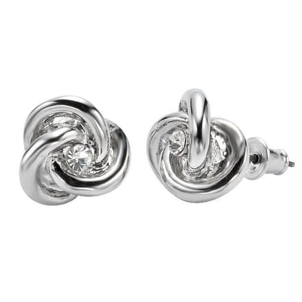 Behave - Oorknoppen zilverkleur minimalistisch stijlvol 1 cm