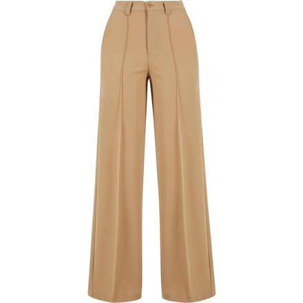 Urban Classics - Pleated Wijde broek - Taille, 32 inch - Beige