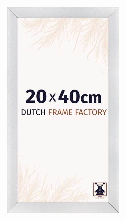 Fotolijst 20x40 cm - MDF - Zilver Mat - Praag