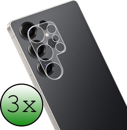 Camera Lens Protector - 3 Stuks Geschikt voor Samsung Galaxy S25 Ultra - Camera Screenprotector Beschermglas - Gehard Glas - Tempered Glass - Screen Protector
