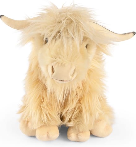 Knuffel Schotse Hooglander wit met geluid