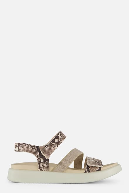Ecco Flowt Sandalen beige Leer