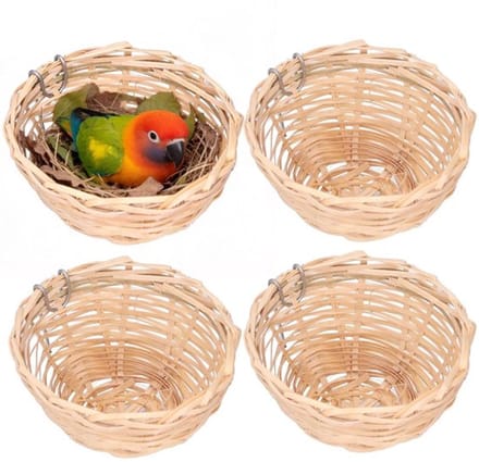 Allecto - Vogelnest - Handgemaakt - Natuurlijk Bamboe - Vogelhuis