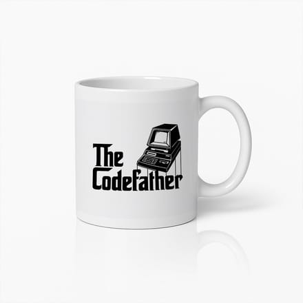 The Codefather Mok 330ml – Grappig Cadeau voor Programmeurs en Coders