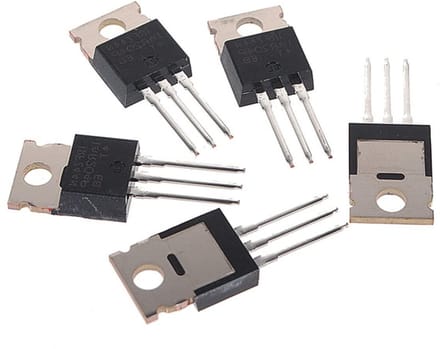 Transistor N-Kanaal - Veldeffect Component - Elektronische Schakelingen - 49A 55V Beoordeling - 50 Stuks - Metaal