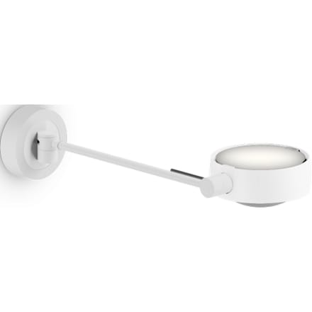 Occhio Wandlamp Sento Letto E - wit mat - links - zonder Occhio Air - 30 cm