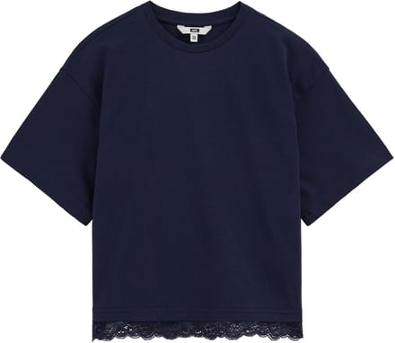 WE Fashion Meisjes T-shirt met kant