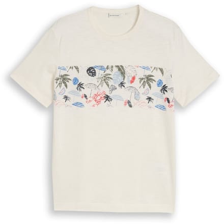 Gemêleerde T-shirt met een zomerse print op de borst Tom Tailor