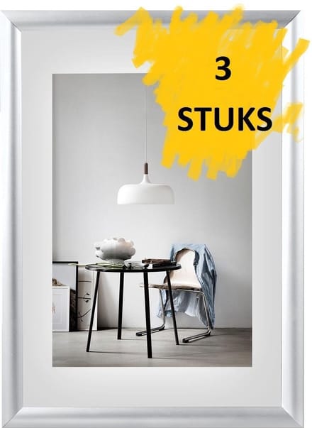 3 stuks Kliklijsten A1 25mm verstek