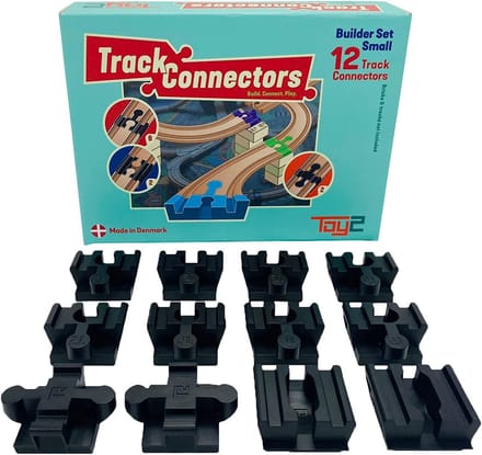 Trein Connector Set - Bouwbaar Speelgoed - Spoorwegen Bouwen - Compatibel met Hout & Plastic