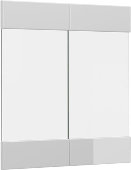 Vicco R-Line Keukenfront – 59.2 x 59 cm meubelfront voor de glazen hangkast Wit Hoogglans
