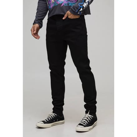 Skinny Stretch Fit gewassen jeans | Black | Size 30R