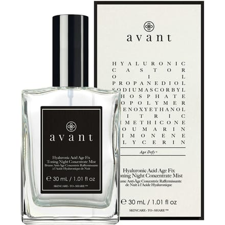 Avant Age Defy+ Hyaluronic Acid Age Fix Toning Night Concentrate Mist Spray