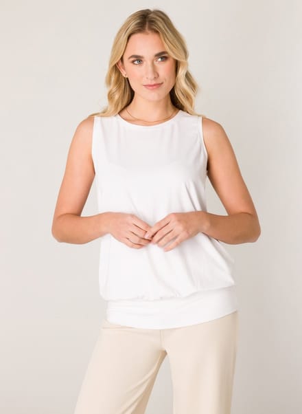 BASE LEVEL Yasmin Top - White - maat 36
