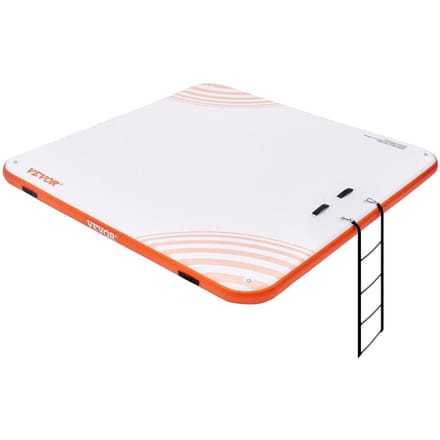 Opblaasbaar Drijvend Dok 10x10FT Opblaasbaar Dok Platform Mat met Ladder