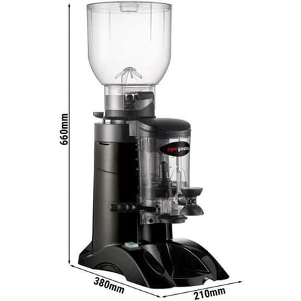 GGM Gastro Kaffeemühle - 2kg - 63dB - Mit Dosierer - Schwarz Zwart