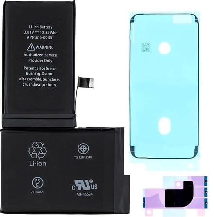 Batterij Geschikt voor iPhone X – Premium – Zwart
