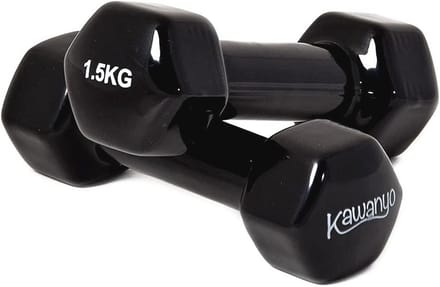 Vinyl Krachttraining Halter 2 x 1,5 kg - Perfecte Gewichten voor Workout