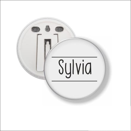 Button Met Clip 58 MM - Sylvia