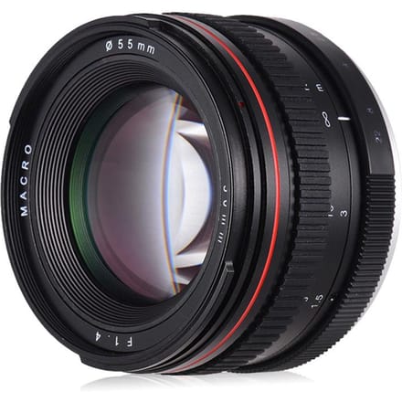 Objectif de caméra à grande ouverture 50mm f/1.4 USM, mise au point anthropomorphe Standard, faible Dispersion pour noir