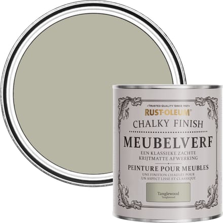 Rust-Oleum Grijs Chalky Finish Meubelverf - Tanglewood 750ml