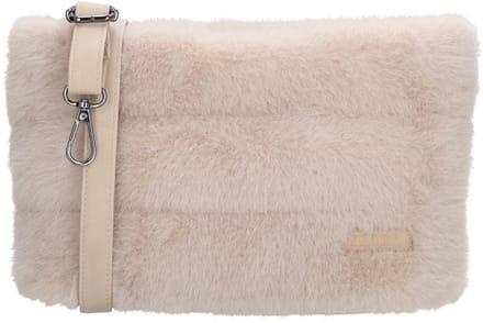 Zebra Trends Emma Crossbodytas Dames - Schoudertas met telefoonvak - Tas van Nylon en Polyester met ritssluiting - Crème