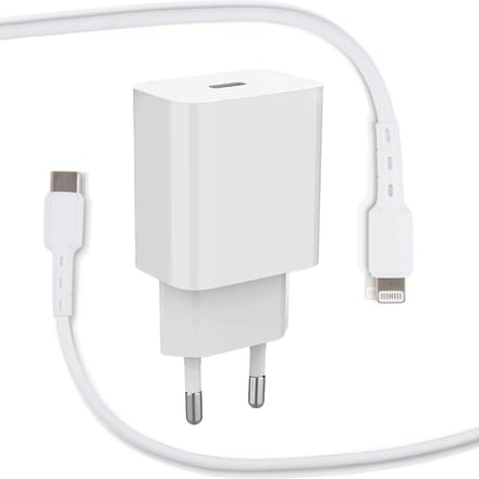 Oplader kabel geschikt voor iPhone 14 13 12 met Lightning naar USB C Oplaadkabel 2 Meter - Lader USBC - 20W Snellader