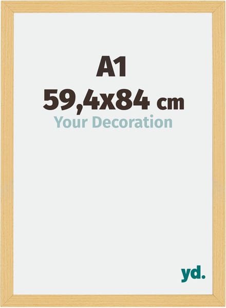 Your Decoration - Fotolijst A1 59,4x84 cm - MDF - Beuken Decor - Mura