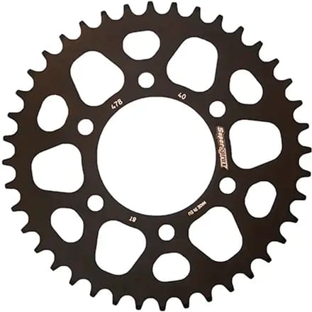 Aluminium motorfiets tandwieltje Supersprox RAL-478:40