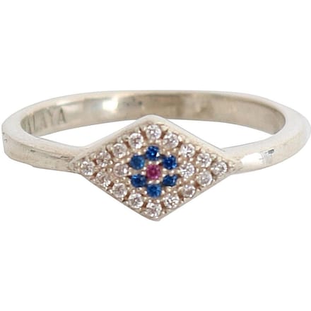 Kwaadaardig Oog Ring Sterling Zilver Smy11061