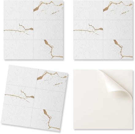 Set vinyltegels met patroon, zelfklevend, modern marmerpatroon, 9x30x30 cm