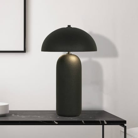Zambelis Tafellamp 23006, zwart, keramiek, hoogte 48 cm, E27