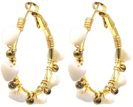 Oorringen met Hartjes - RVS - 3,5 cm - Goudkleurig – valentijn – cadeau