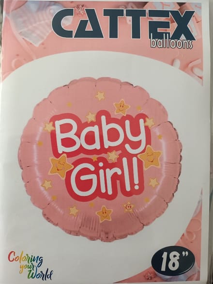 18 inch ballon baby girl