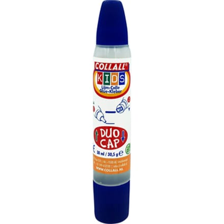 Collall Lijmpen - Kinderlijm - Waterbasis - Lijmstift - Duo-dop - 30ml