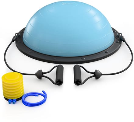 Hop-Sport HS-L058B – Evenwichtsplatform – Met elastieken – Dubbelzijdig gebruik – Antislip oppervlak