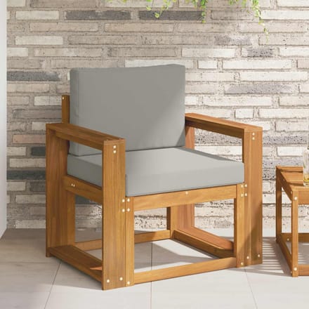 vidaXL - Buitensofa - Massief - Acacia - Hout - en - Polyester