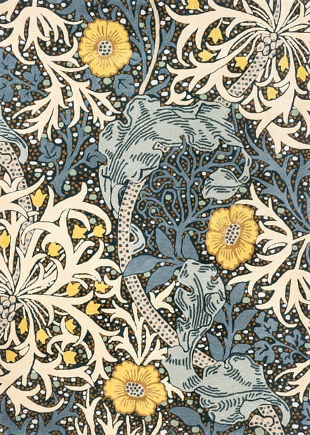 Morris & Co Seaweed Teal 127008 - 140 x 200 cm