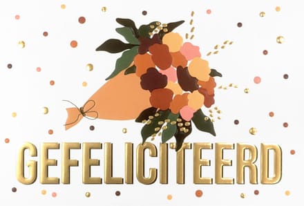 Kaart - Daisy - Gefeliciteerd - DSY037