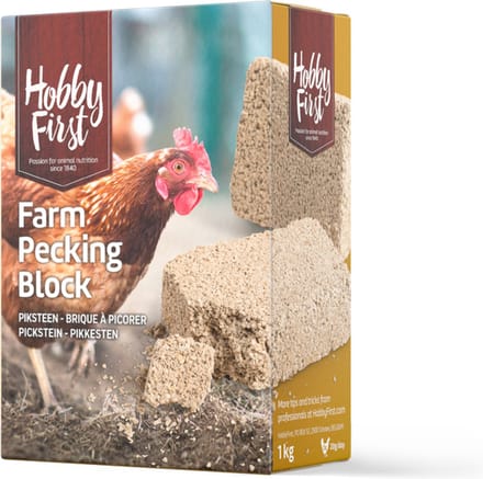 Hobbyfirst Hope Farms Pecking Block - Supplement - 5.5x10.5x14.5 cm 1 kg