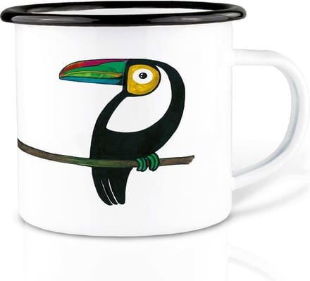 Ligarti Handgemaakte emaille mok toekan 300ml