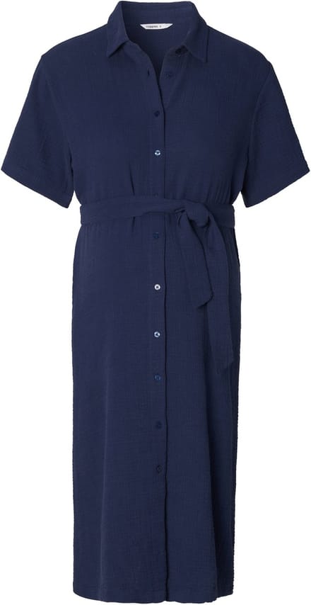 Noppies Jurk Dress nursing SS midi Zwangerschap - Maat Medium