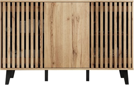 Houtkleur Spaanplaat Kast 150 40 95cm Woonkamer
