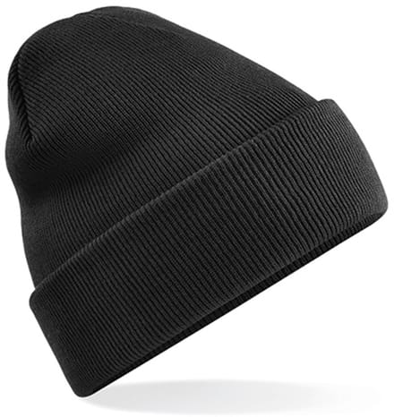 Gebreide muts polyester zwart